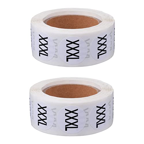 MOTHNUR 2 Rollen Runde Kleidung Größenetiketten Aufkleber Selbstklebende Textilaufkleber Vielseitig Shirts Pullover Hosen Mützen Leichte Kompakte Größenkennzeichnung MOTHNUR 2 Rollen Runde Kleidung Größenetiketten Aufkleber Selbstklebende Textilaufkleber Vielseitig Shirts Pullover Hosen Mützen Leichte Kompakte Größenkennzeichnung von MOTHNUR