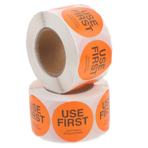 MOTHNUR 2 Rollen Runde Use First Klebeetiketten Vorratskontrolle Lebensmittelaufkleber für Restaurant Küche Orange pro Selbstklebend Wiedererkennbar Beschriftbar MOTHNUR 2 Rollen Runde Use First Klebeetiketten Vorratskontrolle Lebensmittelaufkleber für Restaurant Küche Orange pro Selbstklebend Wiedererkennbar Beschriftbar von MOTHNUR