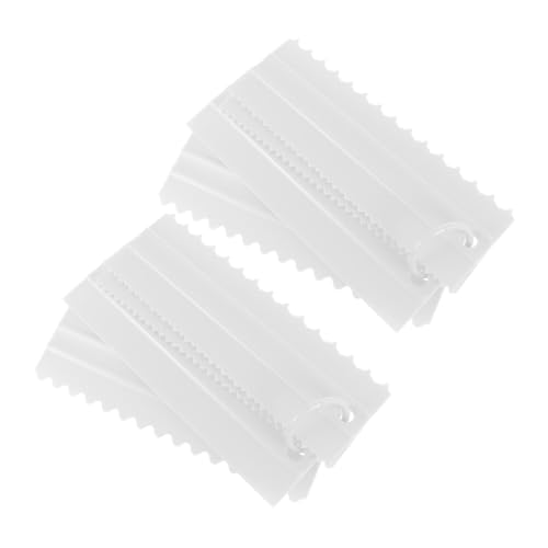 MOTHNUR 2 Sätze Doppelseitiger Kuchenschaber Teiliges Kunststoff Cake Scraper Smoother mit Wellenschnitt und Gezackten Kanten für Professionelle Creme Kantendekoration DIY Tortenspachtel MOTHNUR 2 Sätze Doppelseitiger Kuchenschaber Teiliges Kunststoff Cake Scraper Smoother mit Wellenschnitt und Gezackten Kanten für Professionelle Creme Kantendekoration DIY Tortenspachtel von MOTHNUR