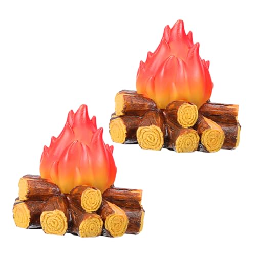 MOTHNUR 2 Stück LED Flammenlicht mit realistischem Feuerlicht Kabellose Lampe für Weihnachts Halloween-deko Energiesparende Led-nachtlichter für Outdoor-camping von MOTHNUR