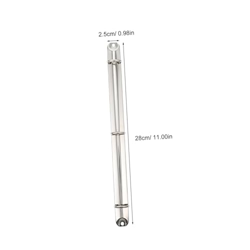 MOTHNUR 2 Stück Metall Ringmechanismus Binder Clips Leichter Robuster Metall Ordner Mechanismus für Lose Nachfüllbares Notizbuch Ersatz für Ringbuch Planer von MOTHNUR