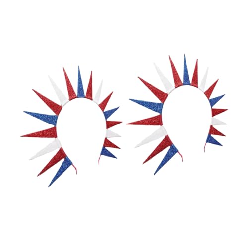 MOTHNUR 2 Stück Patriotisches Stirnband mit Freiheitsstatue Verstellbar Amerikanisches Of July Partyzubehör Independence Day Haarreifen für Frauen und Männer Festlich und Vielseitig für von MOTHNUR