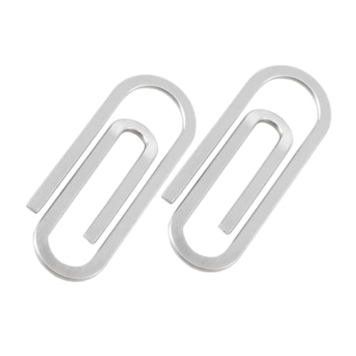 MOTHNUR 2 Stück Teiliges Kleine Verschleißfeste Metall papierklammern Geldscheinklammern Büroklammern für Büro Schule und Alltag Silberfarbene Klammern zur Sicheren Befestigung von MOTHNUR 2 Stück Teiliges Kleine Verschleißfeste Metall papierklammern Geldscheinklammern Büroklammern für Büro Schule und Alltag Silberfarbene Klammern zur Sicheren Befestigung von von MOTHNUR