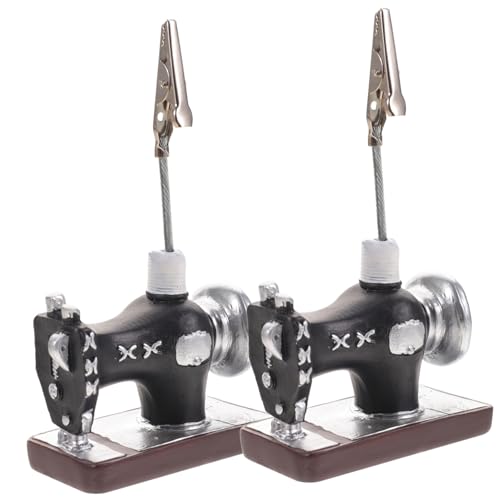 MOTHNUR 2 Stück Teiliges Retro Resin Memo Clip Vintage Tischkartenhalter und Bildclips Dekorative Kärtchen Visitenkartenhalter Stabile Büro Schreibtischclips Praktische Aufbewahrung von MOTHNUR