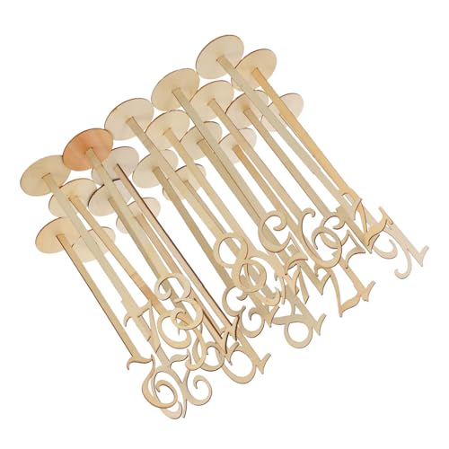 MOTHNUR 20 Stück Teiliges Holz Tischnummern mit Halterung Roségoldene Sitzplatznummernschilder für Hochzeiten Stilvolle Dekoration für Party Taufe Restaurant Individuell Gestaltbar von MOTHNUR