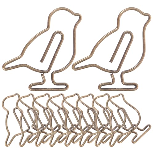 MOTHNUR 20 Stück Teiliges Metall Büroklammern mit Kreativem Antikem Vogel design Langlebige Dokumenten Clips Vielseitig für Notizen Fotos Karten für Büro und Zuhause MOTHNUR 20 Stück Teiliges Metall Büroklammern mit Kreativem Antikem Vogel design Langlebige Dokumenten Clips Vielseitig für Notizen Fotos Karten für Büro und Zuhause von MOTHNUR