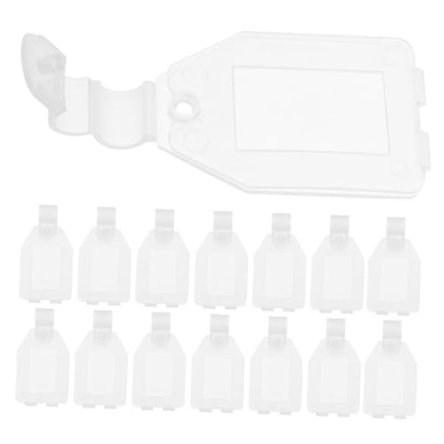 MOTHNUR 20 Stück Teiliges Preisschild halter Langlebigem Pp material Transparenter Etikettenhalter für Supermärkte und Einzelhandel Vielseitig Einsetzbar Einfache Montage Halbdurchsichtig von MOTHNUR