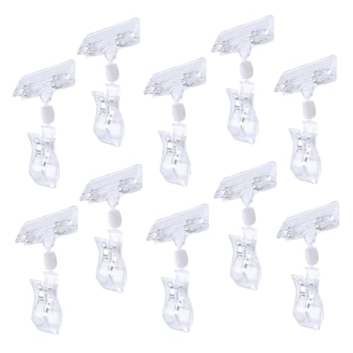 MOTHNUR 20 Stück Transparente Drehbare Schildhalter Clips Vielseitige Preisschild Klammern für Werbeschilder Etikettenhalter Flexibel Praktisch für Einzelhandel und Display MOTHNUR 20 Stück Transparente Drehbare Schildhalter Clips Vielseitige Preisschild Klammern für Werbeschilder Etikettenhalter Flexibel Praktisch für Einzelhandel und Display von MOTHNUR