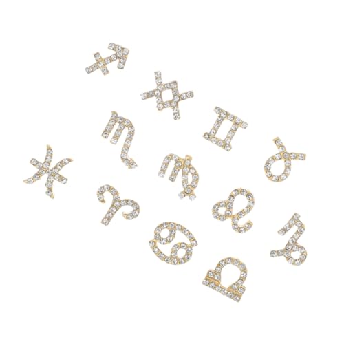MOTHNUR 24 Stück Teiliges Metall Nail Art Charms mit Funkelnden Strasssteinen Langlebige Nageldekorationen im Design Kompakte für DIY Maniküre Geeignet für Profi und Zuhause MOTHNUR 24 Stück Teiliges Metall Nail Art Charms mit Funkelnden Strasssteinen Langlebige Nageldekorationen im Design Kompakte für DIY Maniküre Geeignet für Profi und Zuhause von MOTHNUR