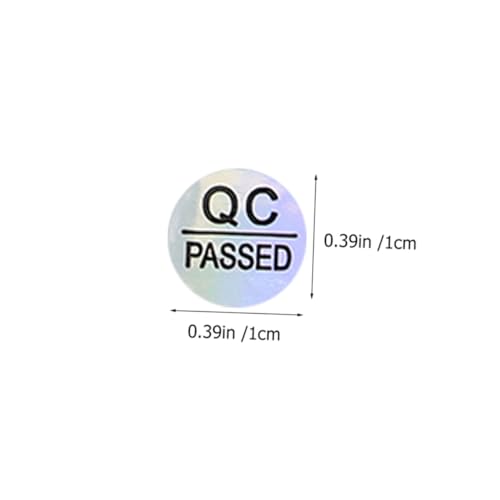 MOTHNUR 2400 Stück Selbstklebende Qc Passed Etiketten PVC Aufkleber Qualitätskontrolle Lager Prüfaufkleber für DIY Versandtags Kennzeichnung MOTHNUR 2400 Stück Selbstklebende Qc Passed Etiketten PVC Aufkleber Qualitätskontrolle Lager Prüfaufkleber für DIY Versandtags Kennzeichnung von MOTHNUR