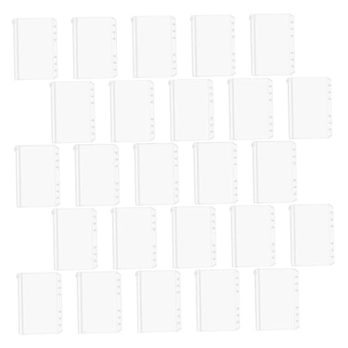 MOTHNUR 25 Stück Teiliges PVC Binder Pockets mit Löchern Wasserfeste Transparente Dokumententaschen für Ringordner Vielseitige Aufbewahrungstaschen für Büro Schule und Reisen von MOTHNUR