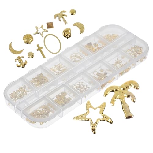 MOTHNUR 3 Box Metall Nail Art Dekorationen Glänzende Maniküre DIY Nagel Schmuck Zubehör für Nagelkunst Langlebige Rostfreie Legierung mit Meeresmuster Vielseitig für Schmuck und MOTHNUR 3 Box Metall Nail Art Dekorationen Glänzende Maniküre DIY Nagel Schmuck Zubehör für Nagelkunst Langlebige Rostfreie Legierung mit Meeresmuster Vielseitig für Schmuck und von MOTHNUR
