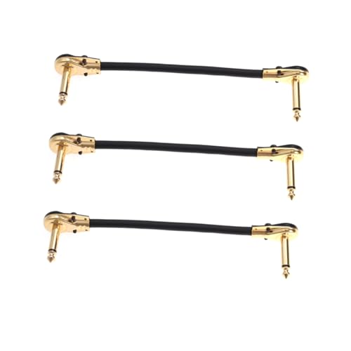 MOTHNUR 3 STÜCKE Instrumentenkabel Rechtwinklige Klinkenstecker Vergoldete Kontakte Kupfer Doppelt Geschirmt Rauscharm für Gitarre Bass Keyboard Effektgeräte MOTHNUR 3 STÜCKE Instrumentenkabel Rechtwinklige Klinkenstecker Vergoldete Kontakte Kupfer Doppelt Geschirmt Rauscharm für Gitarre Bass Keyboard Effektgeräte von MOTHNUR