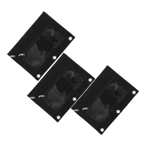 MOTHNUR 3 Stück Teiliges Binder Pencil Pouch aus Robustem Oxford Verschleißfest Transparentes Design als Bürobedarf für Bleistift Dokumentenorganisation Passend Ordner Vielseitig für MOTHNUR 3 Stück Teiliges Binder Pencil Pouch aus Robustem Oxford Verschleißfest Transparentes Design als Bürobedarf für Bleistift Dokumentenorganisation Passend Ordner Vielseitig für von MOTHNUR