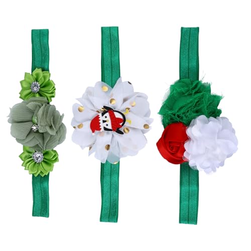 MOTHNUR 3 Stück Weihnachtliche Haarbänder Teiliges Dehnbar Weiches Material Festlicher Haarschmuck für Halloween und Weihnachtsfeier Geeignet für Junge Mädchen Kleinkinder und Ältere von MOTHNUR