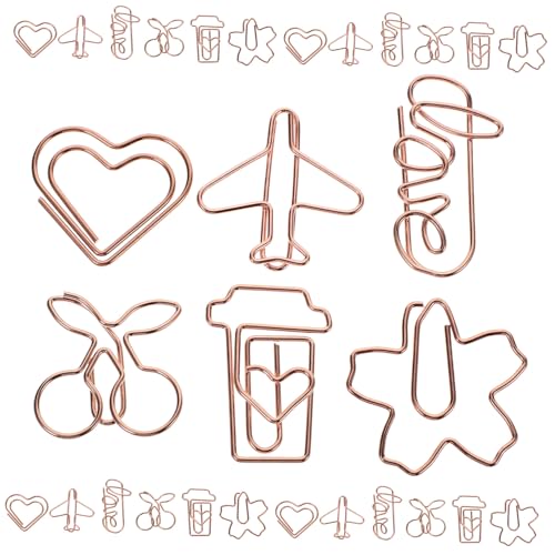 MOTHNUR 30 Stück Teiliges Kleine Metall Büroklammern in Roségold Stabile Dekorative Paper Clips mit Starker Klemmkraft Vielseitig für Lesezeichen Bürobedarf und Kreative Schreibwaren MOTHNUR 30 Stück Teiliges Kleine Metall Büroklammern in Roségold Stabile Dekorative Paper Clips mit Starker Klemmkraft Vielseitig für Lesezeichen Bürobedarf und Kreative Schreibwaren von MOTHNUR