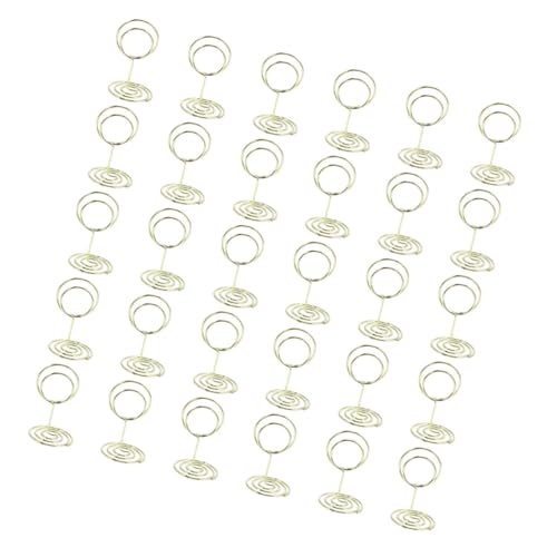 MOTHNUR 30 Stück Teiliges Metall Kartenhalter Stabilem Sockel Runde Fotoklammern in Gold Vielseitig als Tischkartenhalter Memo Memo clip für Hochzeit Büro und Dekoration MOTHNUR 30 Stück Teiliges Metall Kartenhalter Stabilem Sockel Runde Fotoklammern in Gold Vielseitig als Tischkartenhalter Memo Memo clip für Hochzeit Büro und Dekoration von MOTHNUR