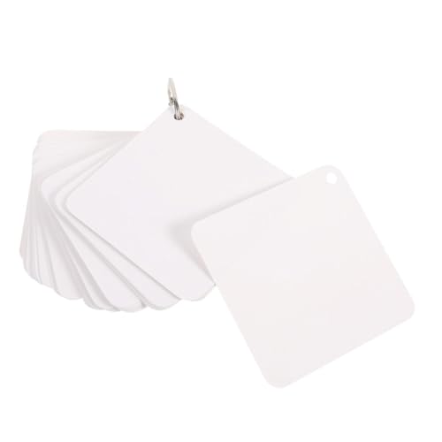 MOTHNUR 300 Blatt Blanko Karteikarten mit Ring Papier Notizkarten zum Beschriften Vokabeln Lernen DIY Memo Karten für Schule Büro und Zuhause von MOTHNUR