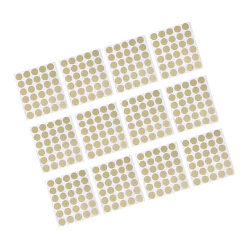 MOTHNUR 360 Stück Goldene Runde Scratch Off Aufkleber Selbstklebend für DIY Rubbellose Basteln Spaßige Glückskarten Sticker für Party Belohnungen und Gewinnspiele von MOTHNUR