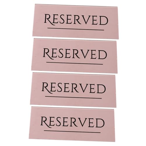 MOTHNUR 4 Stück Teiliges Reserviertes Sitzschild Roségold Lesbare Tischkarten für Hochzeit Restaurant und Besondere Events Langlebig und Vielseitig Einsetzbar MOTHNUR 4 Stück Teiliges Reserviertes Sitzschild Roségold Lesbare Tischkarten für Hochzeit Restaurant und Besondere Events Langlebig und Vielseitig Einsetzbar von MOTHNUR