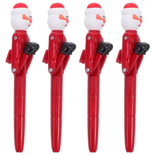 MOTHNUR 4 Stück Witzige Weihnachtskugelschreiber mit Santa Boxing Design Interaktive Lustige Punching Kugelschreiber für Weihnachtsfeiern Schul Bürobedarf Geschenk MOTHNUR 4 Stück Witzige Weihnachtskugelschreiber mit Santa Boxing Design Interaktive Lustige Punching Kugelschreiber für Weihnachtsfeiern Schul Bürobedarf Geschenk von MOTHNUR