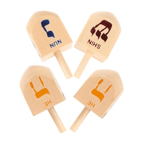 MOTHNUR 4 Stücke Teiliges Holz mit Hebräischen Buchstaben Ergonomisch Geformt Fördert Konzentration und Geschicklichkeit für Hanukkah Feiern und Gemeinsames MOTHNUR 4 Stücke Teiliges Holz mit Hebräischen Buchstaben Ergonomisch Geformt Fördert Konzentration und Geschicklichkeit für Hanukkah Feiern und Gemeinsames von MOTHNUR