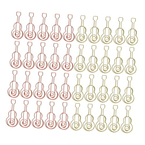 MOTHNUR 40 Stück Kleine Büroklammern Metall Gitarrenform Roségold und Gold Lesezeichen Clips für Dokumentenorganisation Schule Büro Zubehör Stilvoll und Langlebig MOTHNUR 40 Stück Kleine Büroklammern Metall Gitarrenform Roségold und Gold Lesezeichen Clips für Dokumentenorganisation Schule Büro Zubehör Stilvoll und Langlebig von MOTHNUR