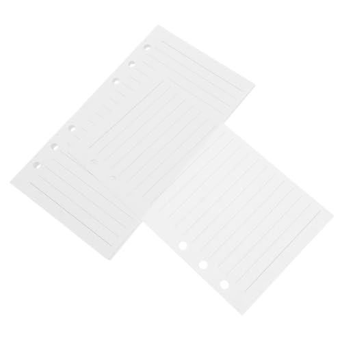MOTHNUR 45 Blatt Nachfüllpapier Ringbuch Liniert Notizpapier Nachfüllbare Innenseiten Ersatz für Organizer Planner Büro Schüler von MOTHNUR