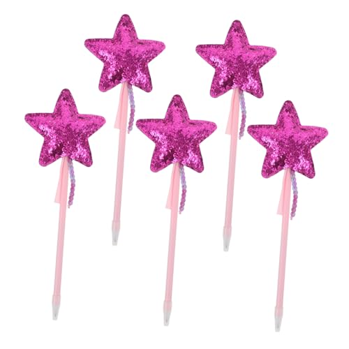 MOTHNUR 5 Stück Glitzer Stern Kugelschreiber Kreative PU Stern Schreibstifte Ergonomisch Weich Cartoon Design Für Schule Büro von MOTHNUR