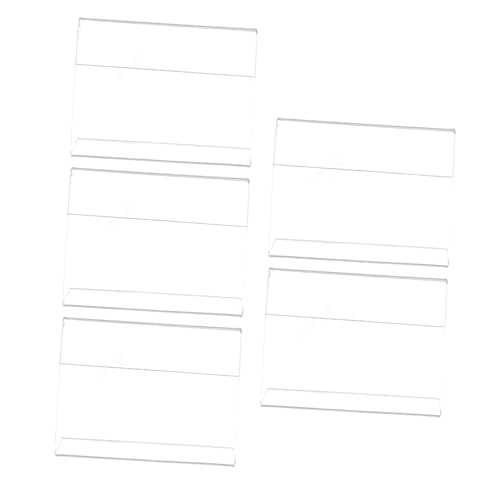 MOTHNUR 5 Stück Teiliges Acryl Preisschild Display Förmig Transparenter Etikettenhalter für Papier Stabiler Tischaufsteller für Supermarkt Shop Hotel und Büro zur Präsentation von MOTHNUR 5 Stück Teiliges Acryl Preisschild Display Förmig Transparenter Etikettenhalter für Papier Stabiler Tischaufsteller für Supermarkt Shop Hotel und Büro zur Präsentation von von MOTHNUR