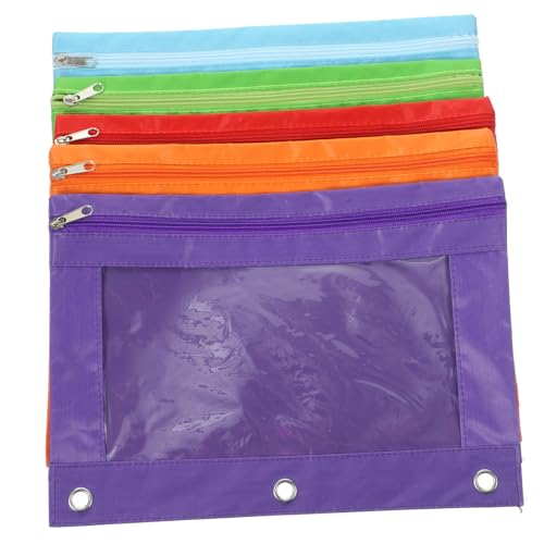 MOTHNUR 5 Stück Teiliges Binder Taschen mit Reißverschluss Große Kapazität Oxford Dokumenten und Stifttaschen Vielseitig für Büro Studium Aufbewahrung von Dokumenten Karten Belegen in von MOTHNUR