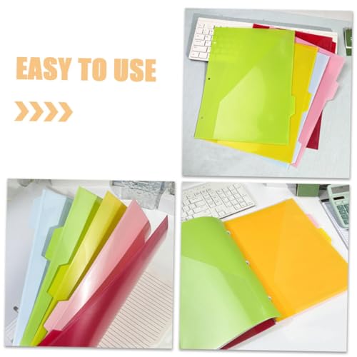 MOTHNUR 5 Stück Teiliges Pp ordner trennblätter mit Taschen Dreiloch gepunchte Registerseiten Vielseitige Kunststoff register Ring ordner Praktische Dokumentenorganisation für Büro Schule MOTHNUR 5 Stück Teiliges Pp ordner trennblätter mit Taschen Dreiloch gepunchte Registerseiten Vielseitige Kunststoff register Ring ordner Praktische Dokumentenorganisation für Büro Schule von MOTHNUR