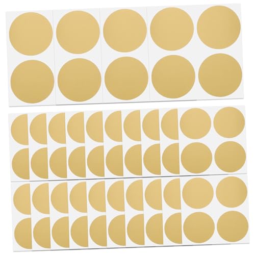 MOTHNUR 50 Stück Runde Scratch Off Aufkleber Gold Kratzetiketten DIY Sticker für Partyspiele Preis Erfolg Überraschung Selbstklebend für Geburtstags Hochzeitsfeiern von MOTHNUR