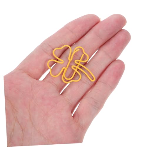 MOTHNUR 50 Stück Vierblättrige Kleeblatt Büroklammern Metall Lesezeichen Süße Blattform Praktische Papierklemmen Vielseitig für Büro Schule Notizen Fotos Dokumente MOTHNUR 50 Stück Vierblättrige Kleeblatt Büroklammern Metall Lesezeichen Süße Blattform Praktische Papierklemmen Vielseitig für Büro Schule Notizen Fotos Dokumente von MOTHNUR