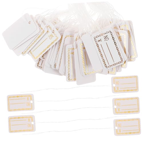 MOTHNUR 500 Stück Schmuck Preisschilder Anhänger mit Schnur Beschreibbare Papieretiketten Kleine Praktische Label Tags für Schmuck Kleidung Anhänger Einfach Anzubringen Vielseitig MOTHNUR 500 Stück Schmuck Preisschilder Anhänger mit Schnur Beschreibbare Papieretiketten Kleine Praktische Label Tags für Schmuck Kleidung Anhänger Einfach Anzubringen Vielseitig von MOTHNUR