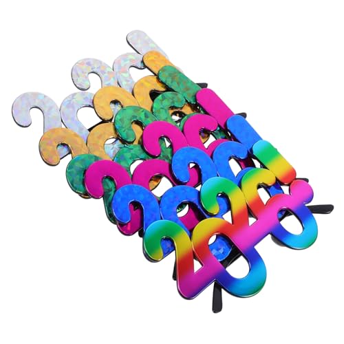 MOTHNUR 6 Stück Partybrille Bunt Leichtes Robustes Pc Material Lustige Fotobrille für Silvester Abschlussfeier Neujahrsparty Zubehör MOTHNUR 6 Stück Partybrille Bunt Leichtes Robustes Pc Material Lustige Fotobrille für Silvester Abschlussfeier Neujahrsparty Zubehör von MOTHNUR
