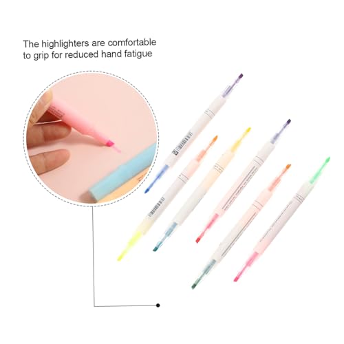 MOTHNUR 6 Stück Teiliges Doppelkopf textmarker Kompakte Scrapbook marker zum Hervorheben und Notieren Pastellfarbene Multifunktions stifte für Schüler Journal Schule und Büro MOTHNUR 6 Stück Teiliges Doppelkopf textmarker Kompakte Scrapbook marker zum Hervorheben und Notieren Pastellfarbene Multifunktions stifte für Schüler Journal Schule und Büro von MOTHNUR