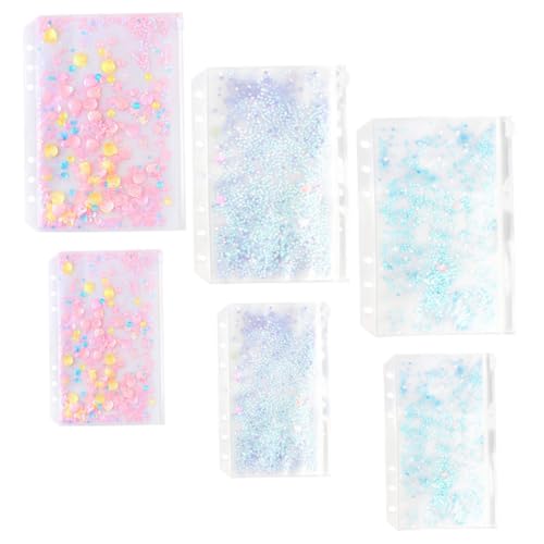 MOTHNUR 6 Stück Teiliges Extra Dicker PVC Zipper Beutel Aufbewahrungstaschen Dokumenten Organizer für Büro Schüler Notizbuch Zubehör Handliche Organizer Taschen von MOTHNUR
