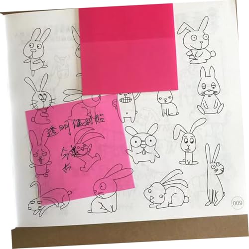MOTHNUR 6 Stück Teiliges Farbige Transparente Pet Haftnotizen Wasserfeste Selbstklebende Memo Pads für Schule Büro Praktische Notizzettel zum Markieren Beschriften und Archivieren von MOTHNUR