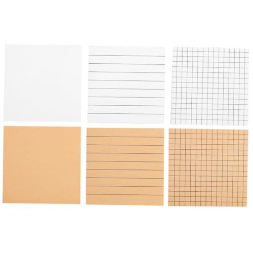 MOTHNUR 6 Stück Teiliges Haftnotiz Weiße und Kraftfarbene Haftzettel mit Linien Kästchen und Blanko Selbstklebende Notizzettel für Büro Schule Studenten Vielseitige Memo Pads für Listen MOTHNUR 6 Stück Teiliges Haftnotiz Weiße und Kraftfarbene Haftzettel mit Linien Kästchen und Blanko Selbstklebende Notizzettel für Büro Schule Studenten Vielseitige Memo Pads für Listen von MOTHNUR