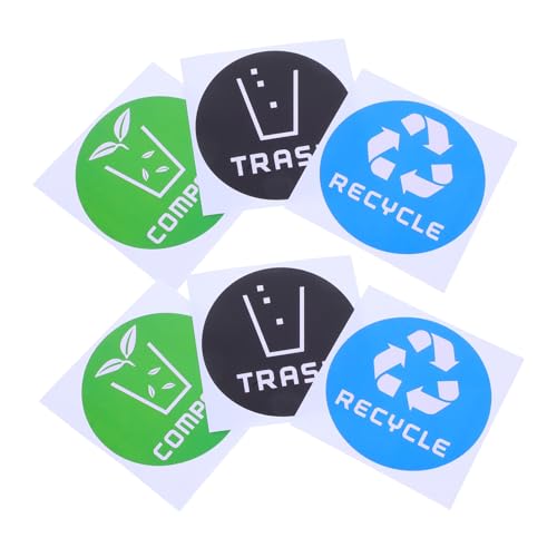 MOTHNUR 6 Stück Teiliges Mülltonnenaufkleber Abwaschbare Farbige Recyclingetiketten für Mülltrennung Schmutzabweisend Einfach Anzubringen Geeignet für Haus und Gemeinsame Abfallbehälter MOTHNUR 6 Stück Teiliges Mülltonnenaufkleber Abwaschbare Farbige Recyclingetiketten für Mülltrennung Schmutzabweisend Einfach Anzubringen Geeignet für Haus und Gemeinsame Abfallbehälter von MOTHNUR