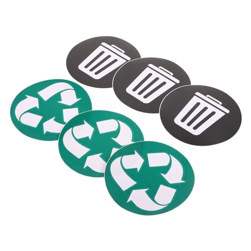 MOTHNUR 6 Stück Teiliges Mülltrennung Aufkleber Recycling Sticker Selbstklebend für Mülltonnen Abfallklassifizierung Zuhause Büro Garten MOTHNUR 6 Stück Teiliges Mülltrennung Aufkleber Recycling Sticker Selbstklebend für Mülltonnen Abfallklassifizierung Zuhause Büro Garten von MOTHNUR
