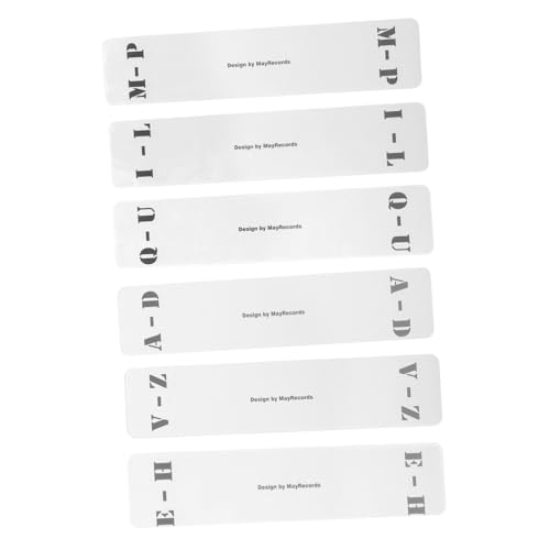 MOTHNUR 6 Stück Teiliges Transparente Acryl indexkarten als Vertikale Schallplatten sortierkarten für Schnelle Vinyl klassifizierung und Geordnete Regalfächer MOTHNUR 6 Stück Teiliges Transparente Acryl indexkarten als Vertikale Schallplatten sortierkarten für Schnelle Vinyl klassifizierung und Geordnete Regalfächer von MOTHNUR