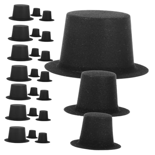 MOTHNUR 60 Stück Mini Weihnachtsmützen Schwarz PVC Filz Mini Hüte für DIY Basteln Puppendeko Weihnachtskopfschmuck Party Supplies MOTHNUR 60 Stück Mini Weihnachtsmützen Schwarz PVC Filz Mini Hüte für DIY Basteln Puppendeko Weihnachtskopfschmuck Party Supplies von MOTHNUR
