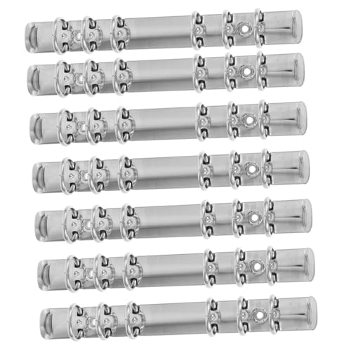 MOTHNUR 7 Stück Teiliges Ringbuch mechanismus Binder Metallclip Einfach zu Öffnen und Schließen Flexibel zum Hinzufügen oder Entfernen von Blättern für DIY Notizbuch Planer und von MOTHNUR