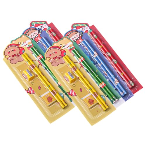 MOTHNUR 8 Sätze Teiliges Bleistiftset mit Weihnachtlichem Design Leichter Sicherer Holzbleistifte für Schule und Zuhause Inklusive Radierbarem Radiergummi Bunte Muster Geeignet für Jungen MOTHNUR 8 Sätze Teiliges Bleistiftset mit Weihnachtlichem Design Leichter Sicherer Holzbleistifte für Schule und Zuhause Inklusive Radierbarem Radiergummi Bunte Muster Geeignet für Jungen von MOTHNUR