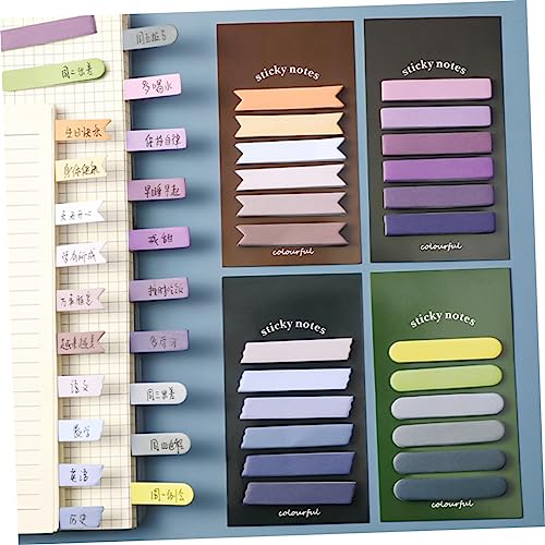 MOTHNUR 8 Sätze Teiliges Bunte Memo Notes mit Farbverlauf Selbstklebende Memo Pads Sichere Materialien Praktische Haftnotizen für Büro Schule und Alltag und Handlich von MOTHNUR
