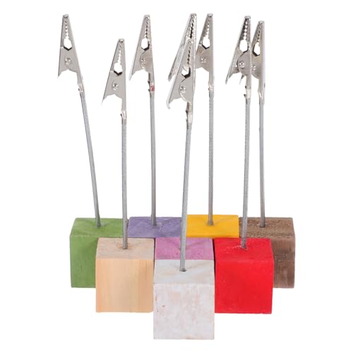 MOTHNUR 8 Stück Teiliges Notizhalter aus Kiefernholz mit Edelstahlclip Flexibler Drahtkabel Memo Clip Bunte Tischkartenhalter für Büro und Zuhause Praktischer Fotohalter MOTHNUR 8 Stück Teiliges Notizhalter aus Kiefernholz mit Edelstahlclip Flexibler Drahtkabel Memo Clip Bunte Tischkartenhalter für Büro und Zuhause Praktischer Fotohalter von MOTHNUR