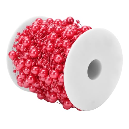 MOTHNUR Abs Kunststoff Perlenkette Glänzend Rot Weihnachtsbaum Dekoration DIY Basteln Xmas Lichterkette Weihnachtsdeko Party Christbaumschmuck Zubehör MOTHNUR Abs Kunststoff Perlenkette Glänzend Rot Weihnachtsbaum Dekoration DIY Basteln Xmas Lichterkette Weihnachtsdeko Party Christbaumschmuck Zubehör von MOTHNUR