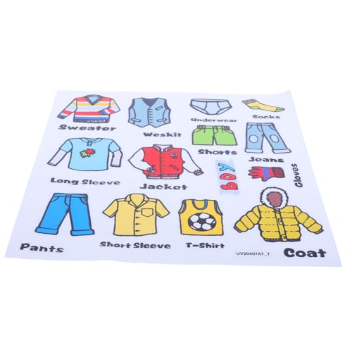 MOTHNUR Abziehbare Kleidung Klassifizierungsaufkleber Selbstklebend zur Schnellen Kleiderschrank Kommodenorganisation Dekorative Wandsticker für Schlafzimmer und Kinderzimmer von MOTHNUR